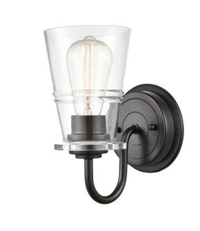 Sconces Single Glass by Innovations ( 405 | 421-1W-BK-CL-LED Auralume ) 