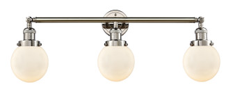 Bathroom Fixtures Three Lights by Innovations ( 405 | 205-PN-G201-6-LED Franklin Restoration ) 