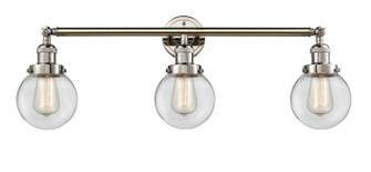 Bathroom Fixtures Three Lights by Innovations ( 405 | 205-PN-G202-6 Franklin Restoration ) 