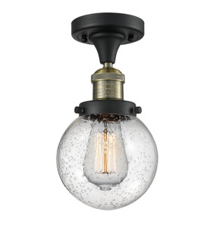 Semi-Flush Mts. Glass Down by Innovations ( 405 | 517-1CH-BAB-G204-6-LED Franklin Restoration ) 