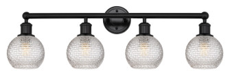 Bathroom Fixtures Four Lights by Innovations ( 405 | 616-4W-BK-G122C-6CL Edison ) 