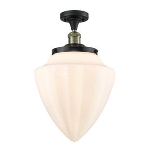 Semi-Flush Mts. Glass Down by Innovations ( 405 | 517-1CH-BAB-G661-12 Franklin Restoration ) 