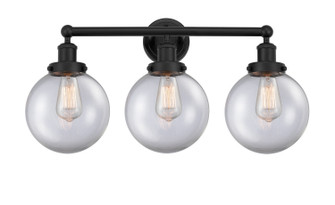 Bathroom Fixtures Three Lights by Innovations ( 405 | 616-3W-BK-G202-8 Edison ) 