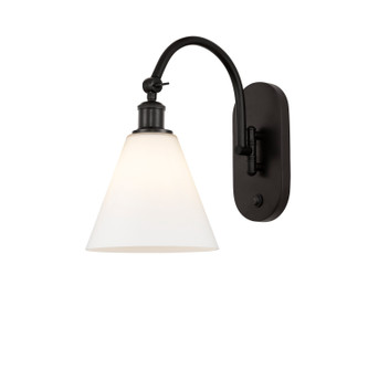 Sconces Single Glass by Innovations ( 405 | 518-1W-OB-GBC-81-LED Ballston ) 