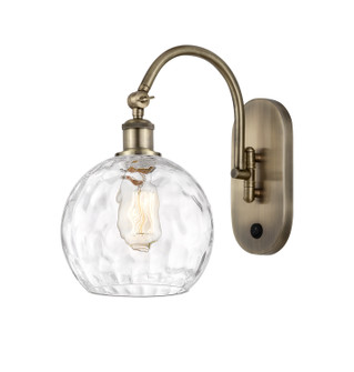 Sconces Single Glass by Innovations ( 405 | 518-1W-AB-G1215-8-LED Ballston ) 