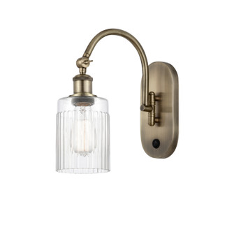 Sconces Single Glass by Innovations ( 405 | 518-1W-AB-G342 Ballston ) 