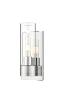 Sconces Single Glass by Innovations ( 405 | 617-1W-PC-G617-8CL Downtown Urban ) 
