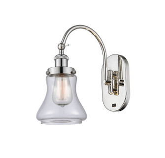 Sconces Single Glass by Innovations ( 405 | 918-1W-PN-G192-LED Franklin Restoration ) 