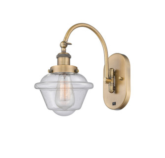 Sconces Single Glass by Innovations ( 405 | 918-1W-BB-G534-LED Franklin Restoration ) 