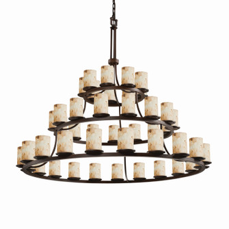 Large Chandeliers Glass Shade by Justice Designs ( 102 | ALR-8714-10-DBRZ Alabaster Rocks ) 