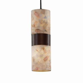 Mini Pendants Glass Down by Justice Designs ( 102 | ALR-8758-10-DBRZ-LED2-1400 Alabaster Rocks ) 