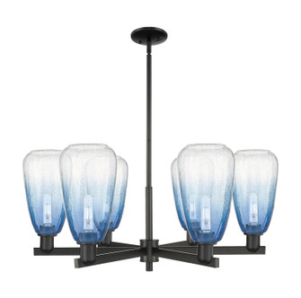 Mid. Chandeliers Glass Up by Innovations ( 405 | 716-6CR-BK-G480-6SB Arcadia ) 