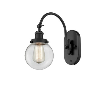 Sconces Single Glass by Innovations ( 405 | 918-1W-BK-G202-6 Franklin Restoration ) 
