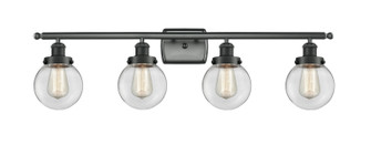 Bathroom Fixtures Four Lights by Innovations ( 405 | 916-4W-BK-G202-6-LED Ballston Urban ) 