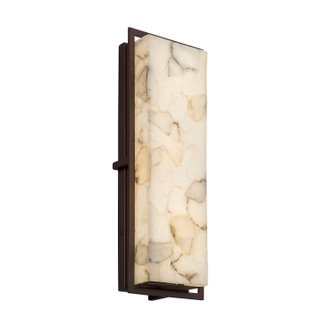 Exterior Wall Mt./Flush by Justice Designs ( 102 | ALR-7564W-DBRZ Alabaster Rocks ) 