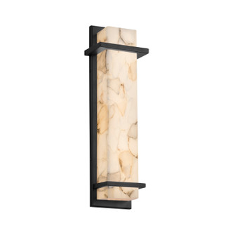 Exterior Wall Mt./Flush by Justice Designs ( 102 | ALR-7614W-MBLK Alabaster Rocks ) 