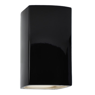 Exterior Wall Mt./Flush by Justice Designs ( 102 | CER-0955W-BLK-LED1-1000 Ambiance ) 