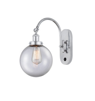 Sconces Single Glass by Innovations ( 405 | 918-1W-PC-G202-8 Franklin Restoration ) 