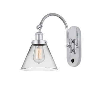 Sconces Single Glass by Innovations ( 405 | 918-1W-PC-G42 Franklin Restoration ) 