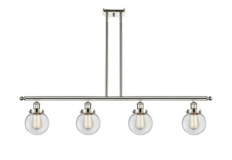 Linear/Island 4 Light + by Innovations ( 405 | 916-4I-PN-G202-6-LED Ballston Urban ) 