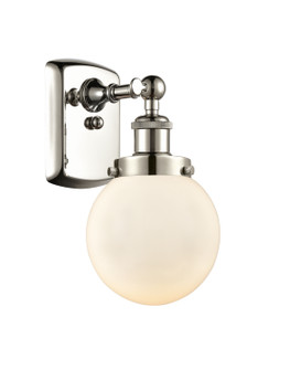 Sconces Single Glass by Innovations ( 405 | 916-1W-PN-G201-6 Ballston Urban ) 