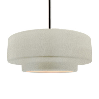 Pendants Drum Shade by Justice Designs ( 102 | CER-6545-CRK-NCKL-RIGID Radiance ) 