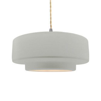 Pendants Drum Shade by Justice Designs ( 102 | CER-6545-MAT-NCKL-BEIG-TWST Radiance ) 