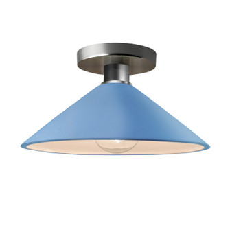 Semi-Flush Mts. Glass Down by Justice Designs ( 102 | CER-6330-SKBL-NCKL Radiance ) 