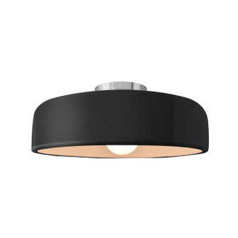Semi-Flush Mts. Bowl Style by Justice Designs ( 102 | CER-6343-BLK-NCKL Radiance ) 
