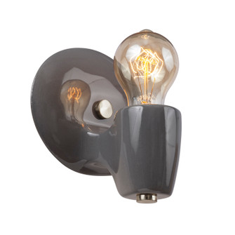 Sconces Single Candle by Justice Designs ( 102 | CER-7021-GRY-NCKL American Classics ) 