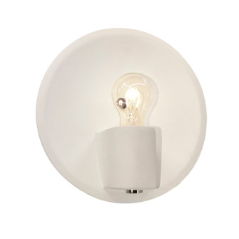 Sconces Single Glass by Justice Designs ( 102 | CER-7051-MAT-NCKL Ambiance ) 