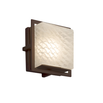 Exterior Wall Mt./Flush by Justice Designs ( 102 | FSN-7561W-WEVE-DBRZ Fusion ) 