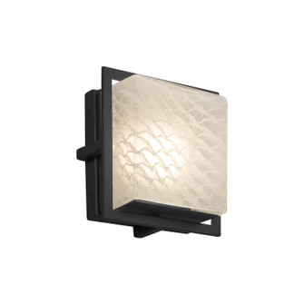 Exterior Wall Mt./Flush by Justice Designs ( 102 | FSN-7561W-WEVE-MBLK Fusion ) 