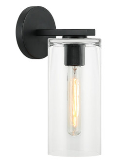 Sconces Single Glass by Matteo Lighting ( 423 | W32501MB Lincoln ) 