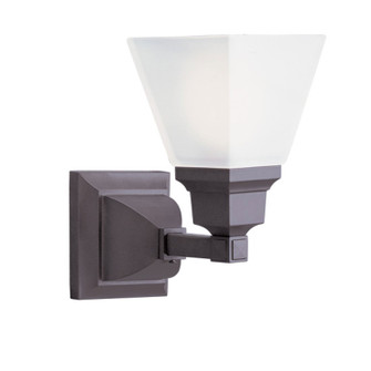 Sconces Single Glass by Livex Lighting ( 107 | 1031-07 Mission ) 