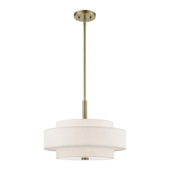 Pendants Drum Shade by Livex Lighting ( 107 | 52137-01 Monroe ) 