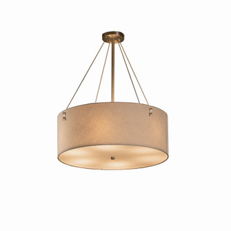 Pendants Drum Shade by Justice Designs ( 102 | FAB-9532-CREM-NCKL-F3 Textile ) 