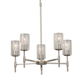 Mid. Chandeliers Glass Up by Justice Designs ( 102 | FSN-8410-10-SEED-NCKL-LED5-3500 Fusion ) 