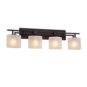 Bathroom Fixtures Four Lights by Justice Designs ( 102 | FSN-8704-30-FRCR-DBRZ Fusion ) 
