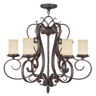 Mid. Chandeliers Glass Up by Livex Lighting ( 107 | 5486-58 Millburn Manor ) 