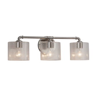 Bathroom Fixtures Three Lights by Justice Designs ( 102 | FSN-8463-30-SEED-NCKL Fusion ) 
