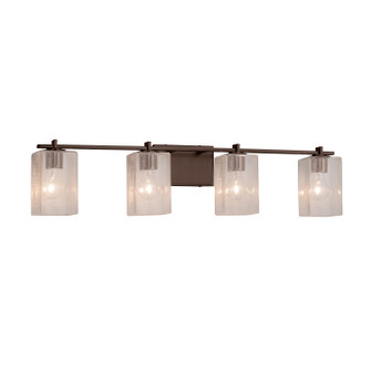 Bathroom Fixtures Four Lights by Justice Designs ( 102 | FSN-8444-15-SEED-DBRZ-LED4-2800 Fusion ) 