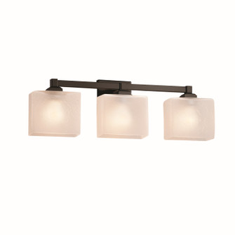 Bathroom Fixtures Three Lights by Justice Designs ( 102 | FSN-8433-55-FRCR-DBRZ Fusion ) 