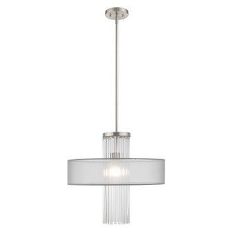 Mini Chandeliers Drum Shade by Livex Lighting ( 107 | 42804-91 Alexis ) 