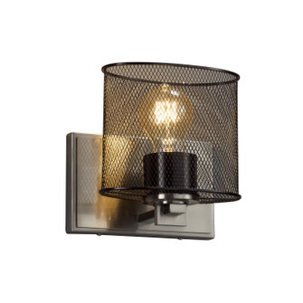 Sconces Directional/Cylinder by Justice Designs ( 102 | MSH-8447-30-NCKL Wire Mesh ) 