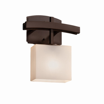 Sconces Single Glass by Justice Designs ( 102 | FSN-8597-55-OPAL-DBRZ-LED1-700 Fusion ) 
