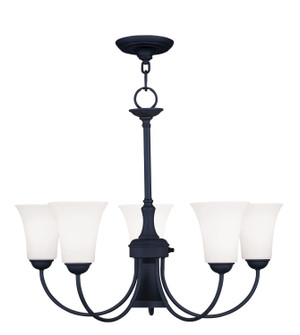 Mid. Chandeliers Glass Up by Livex Lighting ( 107 | 6465-04 Ridgedale ) 