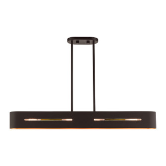 Linear/Island 4 Light + by Livex Lighting ( 107 | 45767-07 Ravena ) 