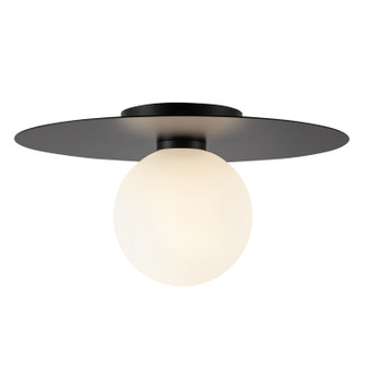 Flush Mounts Glass Down by Kuzco Lighting ( 347 | FM15514-BK-UNV Elixir ) 