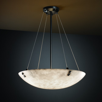 Pendants Bowl Style by Justice Designs ( 102 | CLD-9662-35-MBLK-F3-LED5-5000 Clouds ) 